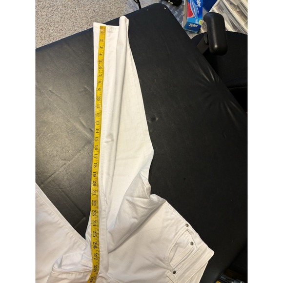 Eileen Fisher White Cotton Straight Jeans Womens‎ Size 6x28 - Picture 7 of 7